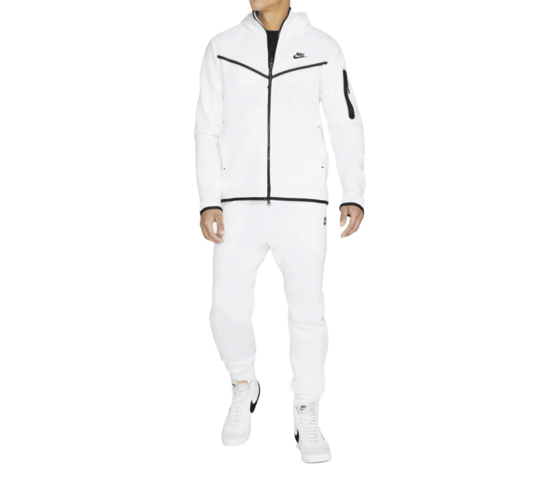 SUDADERA Y PANTALÓN NIKE TECH «BLANCO»