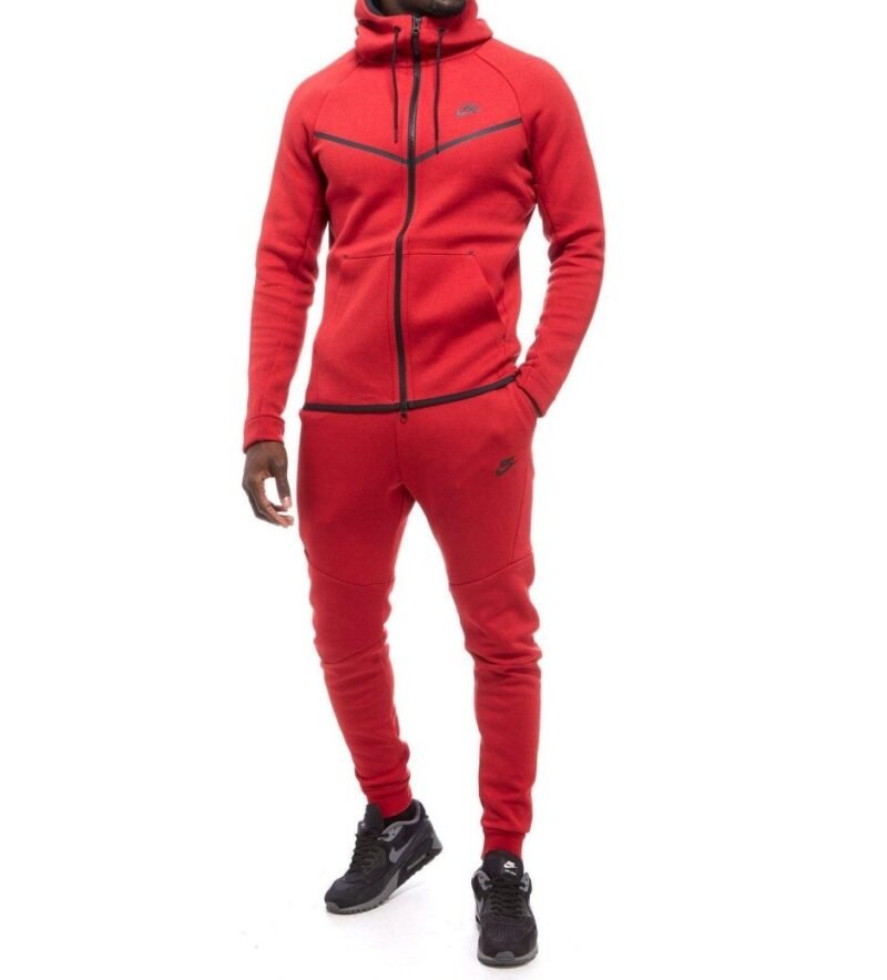 SUDADERA Y PANTALÓN NIKE TECH «ROJO»